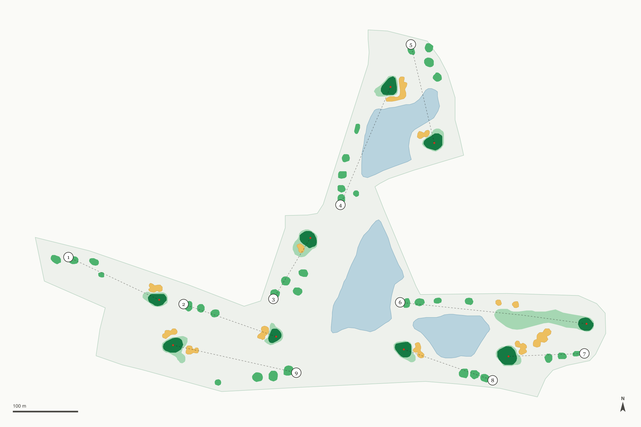 Map of Oakleigh Executive Golf Course