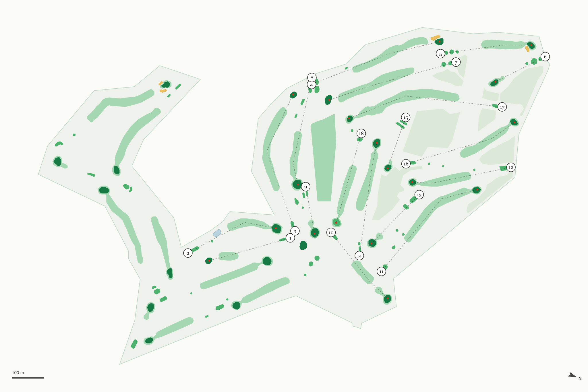 Map of Neumann Golf Course