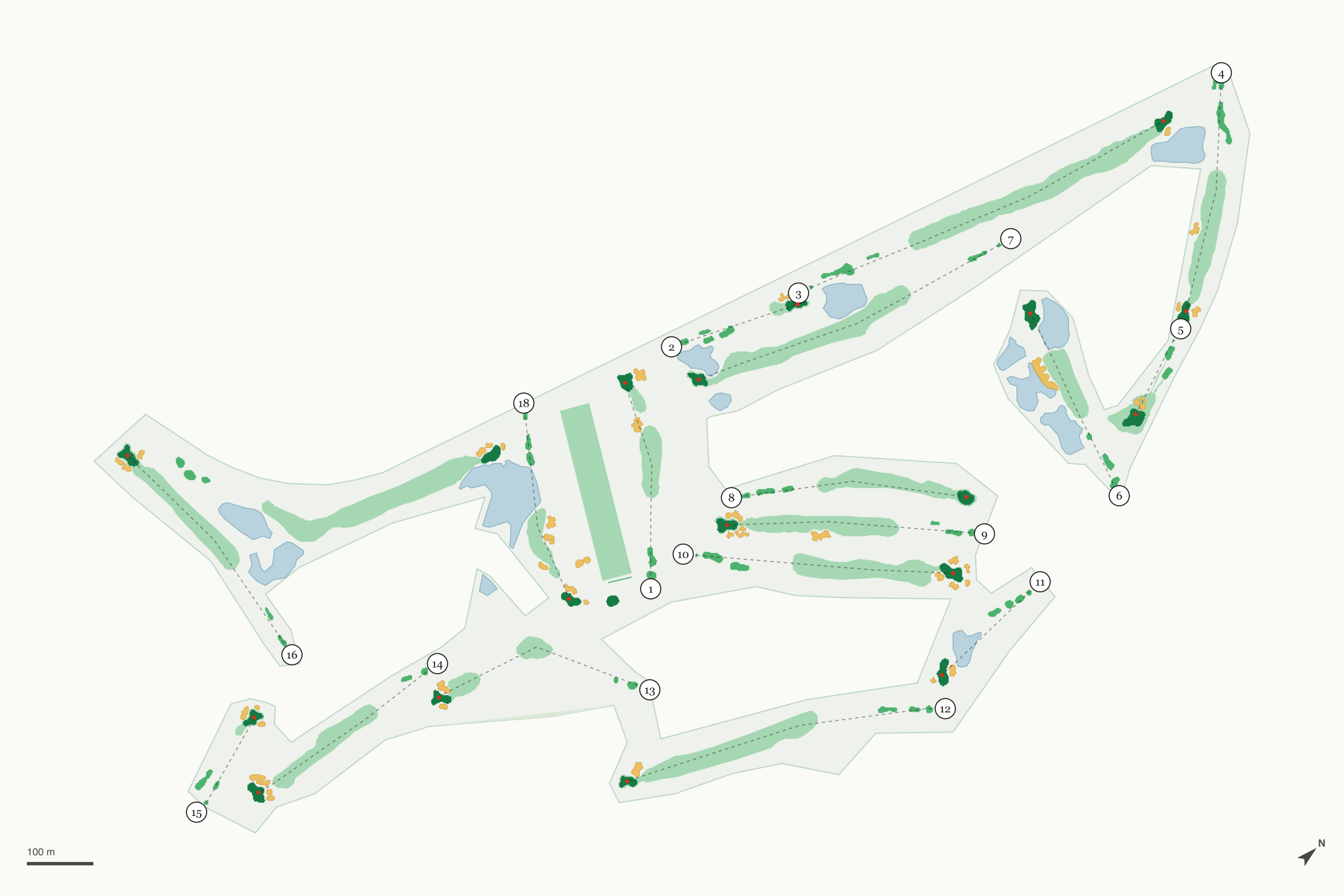Map of Widgi Creek Golf Club