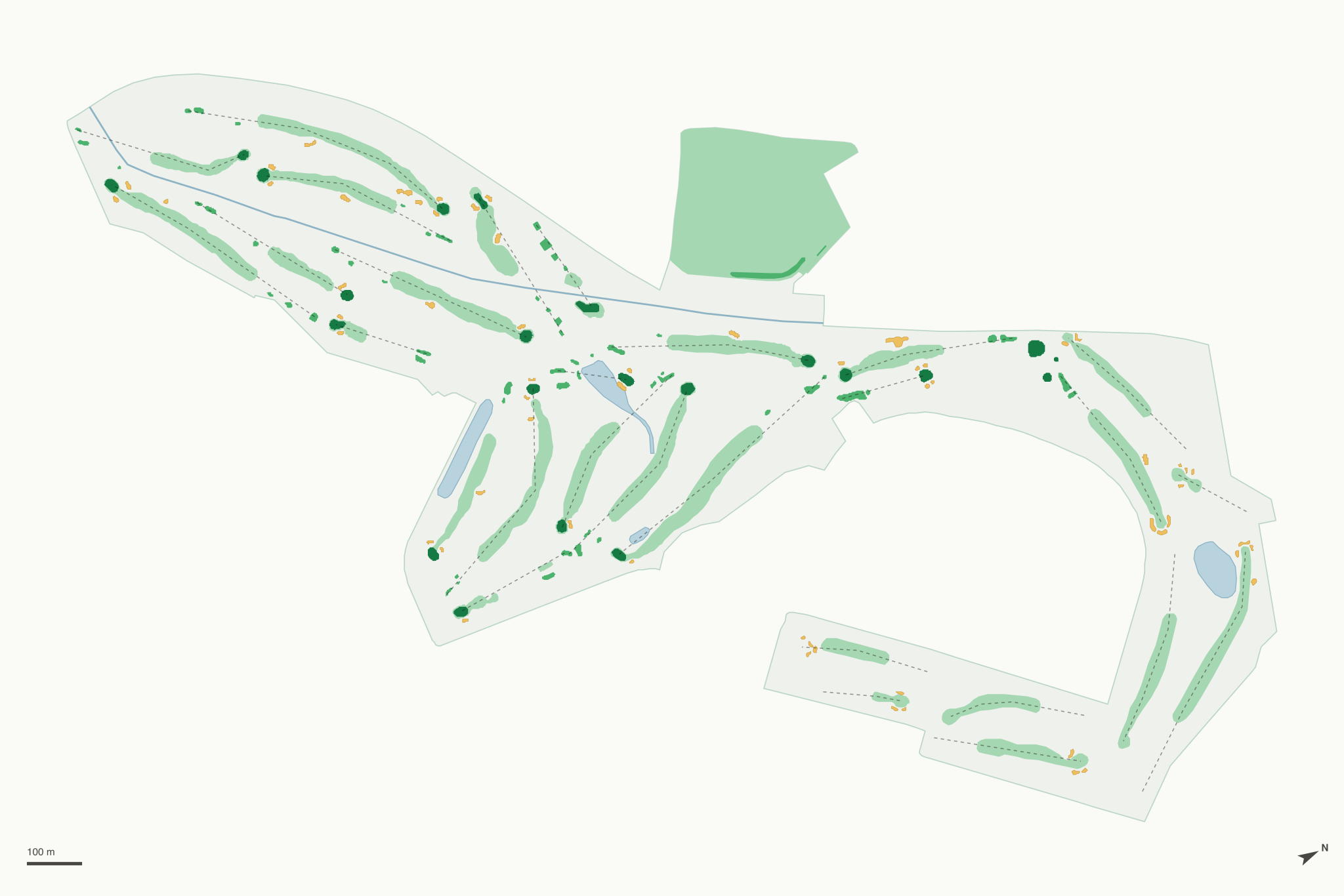 Map of Prairie Trace Golf Course