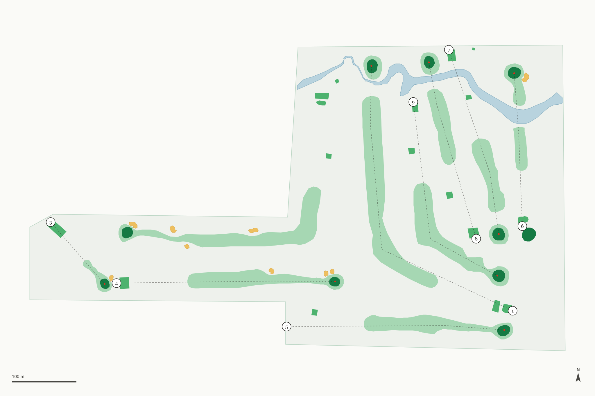 Map of Hampton Country Club