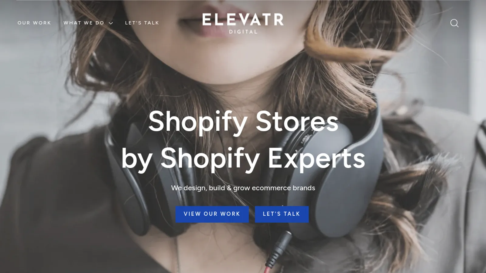 Screenshot of the Elevatr Digital Ltd homepage