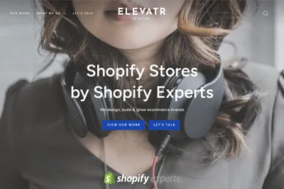 Screenshot of the Elevatr Digital Ltd homepage