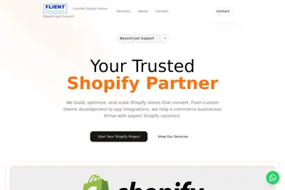 Screenshot of the FLIENT TECHNOLOGIES LIMITED homepage