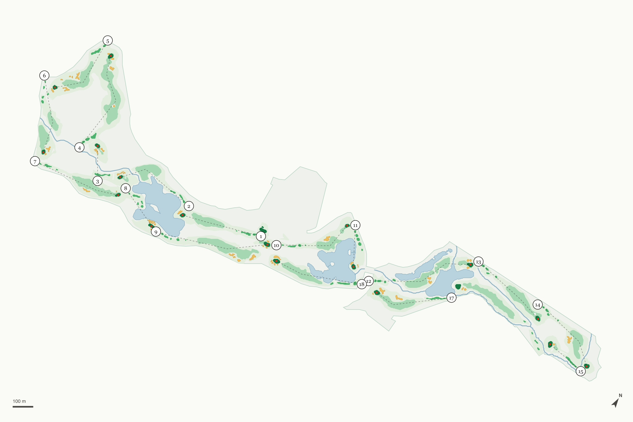 Map of Meadows Golf Club