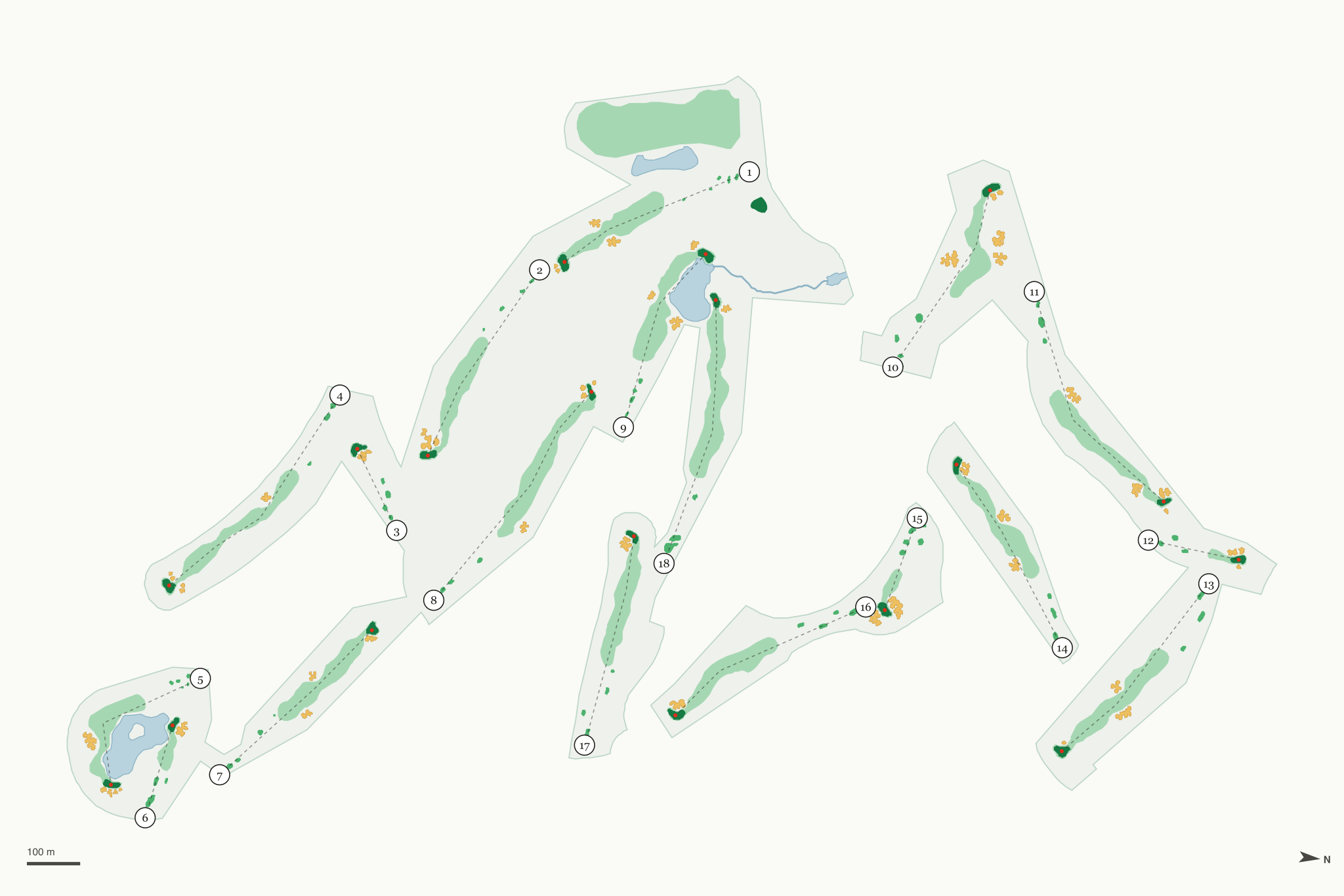 Map of Prospector Golf Course