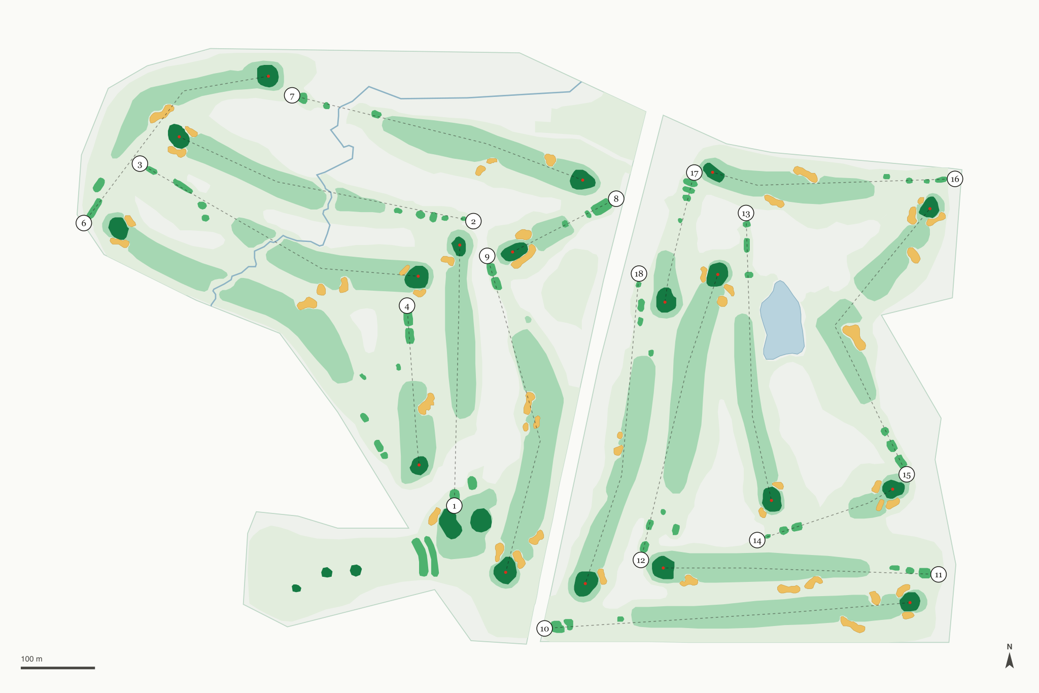 Map of Belvedere Golf Club