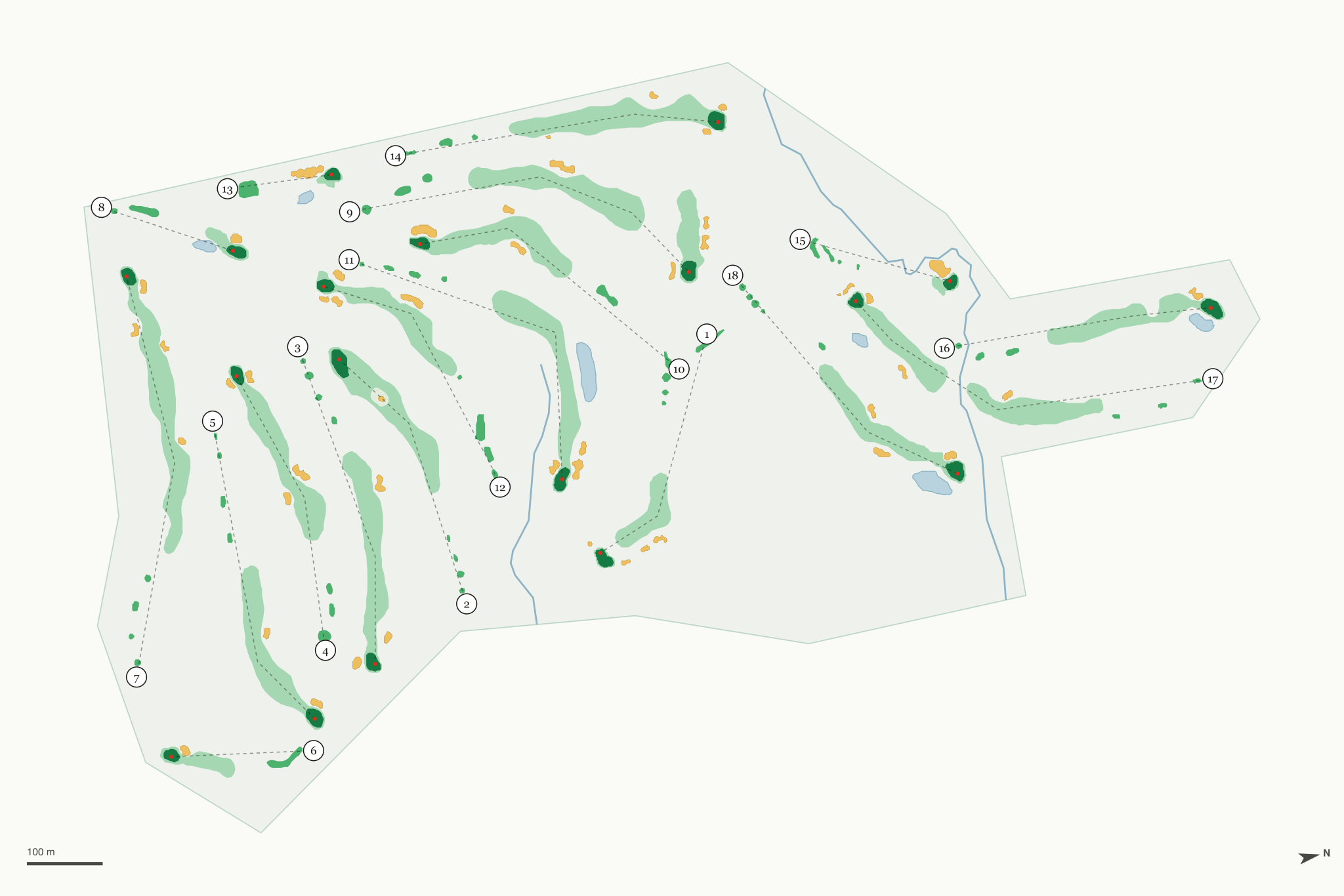 Map of Wild Bluff Golf Course
