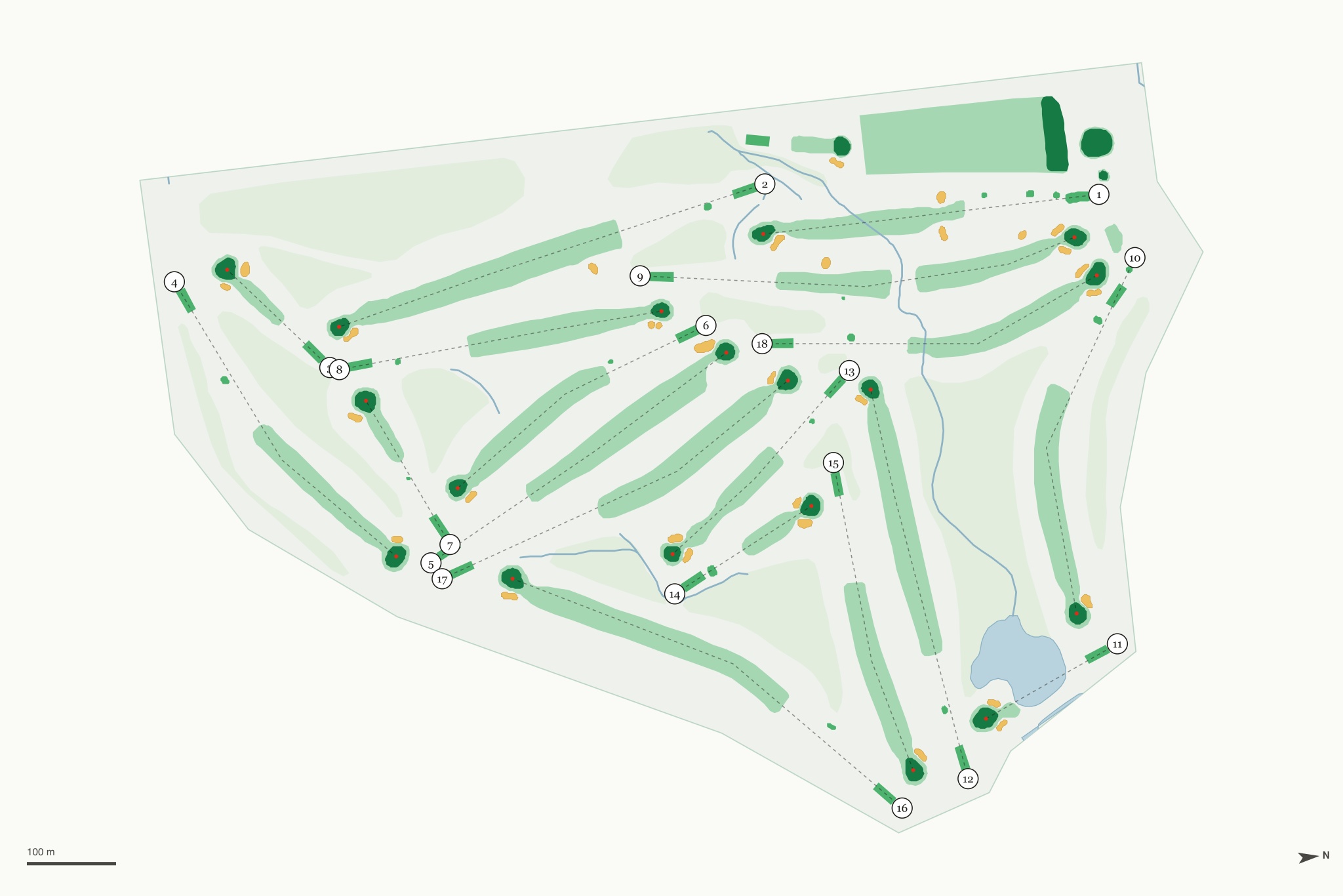 Map of Mather Golf Course