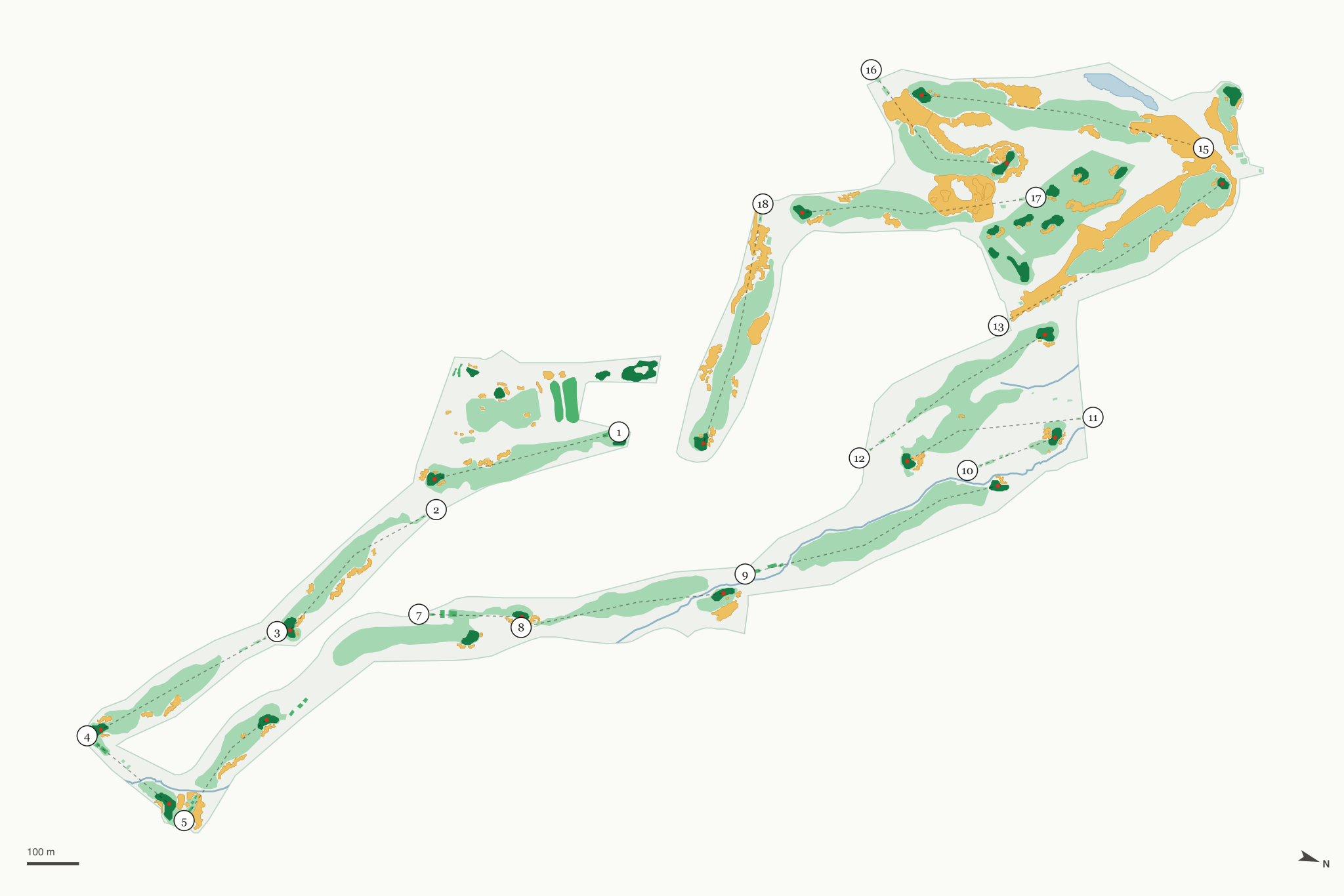 Map of Monterey Peninsula Country Club