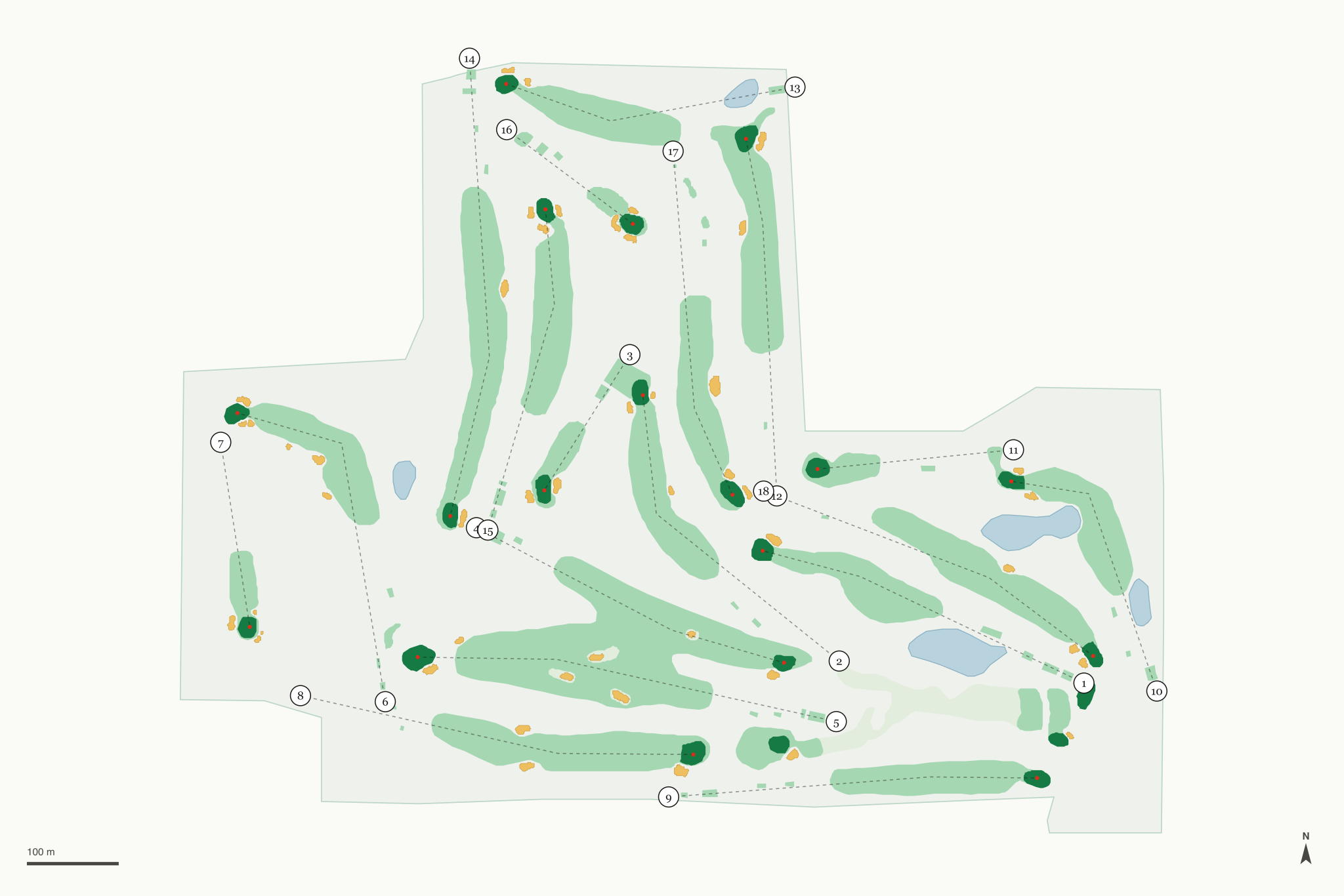 Map of Oak Ridge Country Club