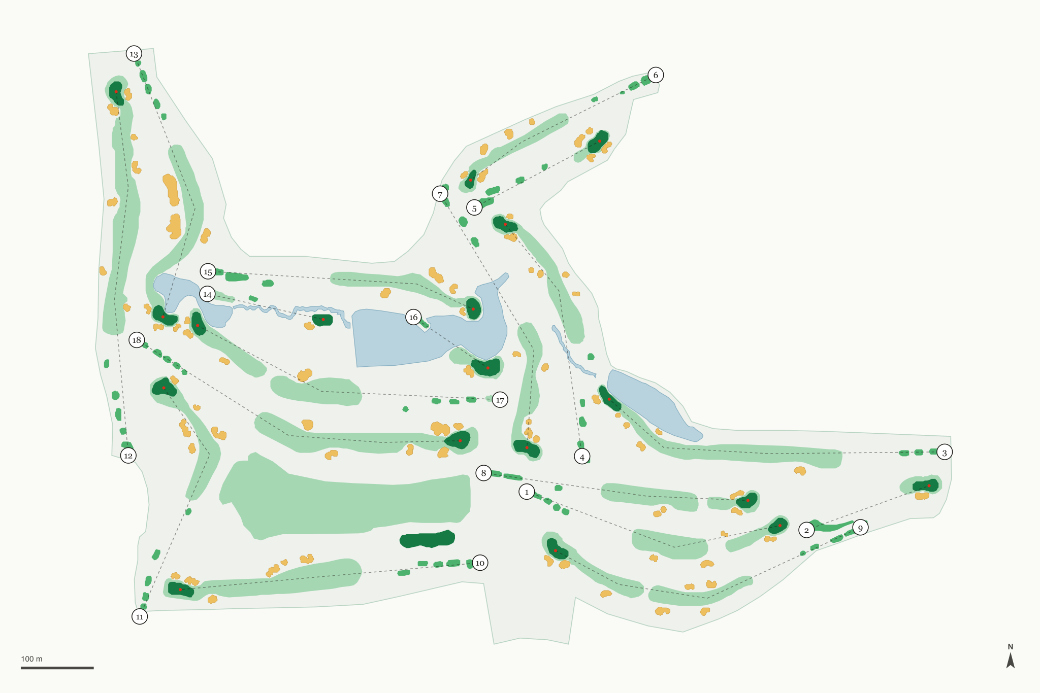 Map of The Farms Golf Club