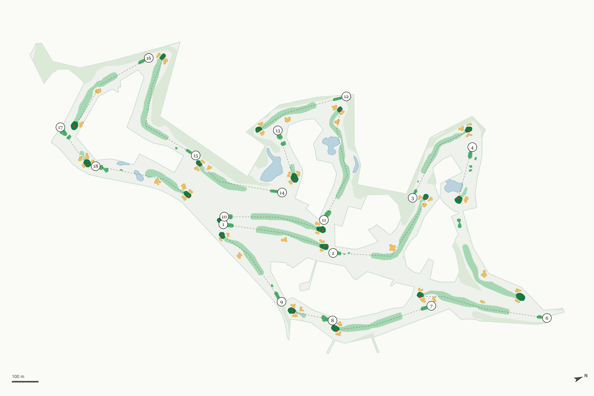 Map of Voyager Village Golf Course