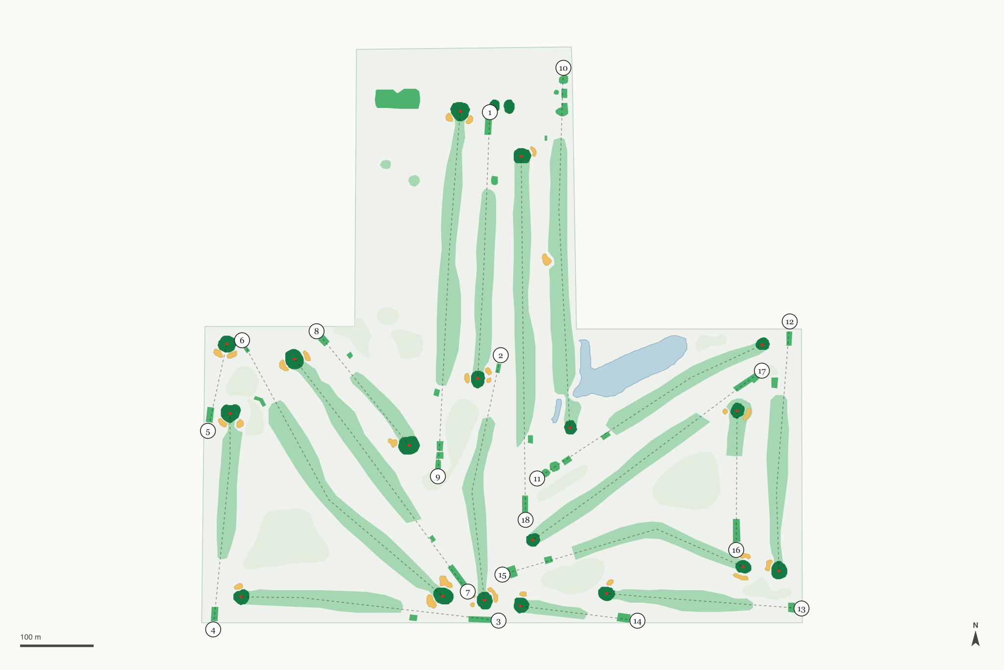 Map of Legacy Golf Course at the 19