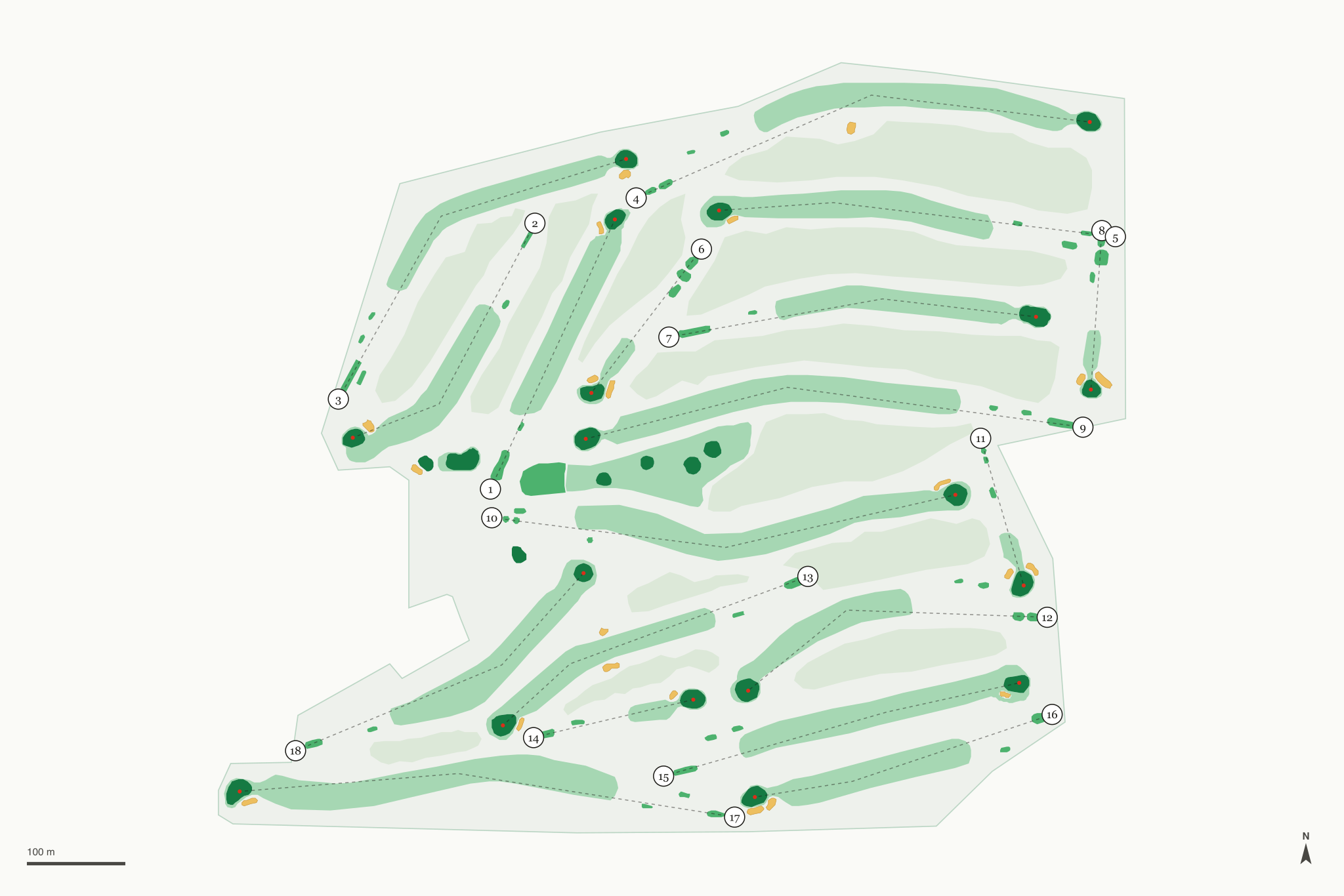 Map of Moses Lake Golf Club