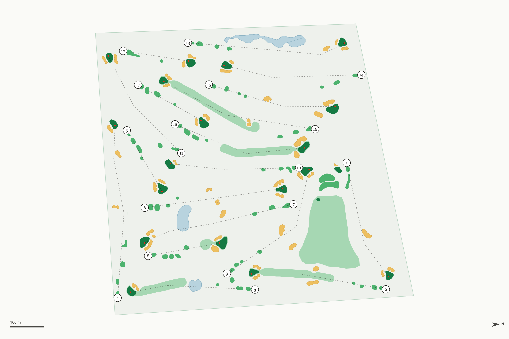 Map of Bedford Valley
