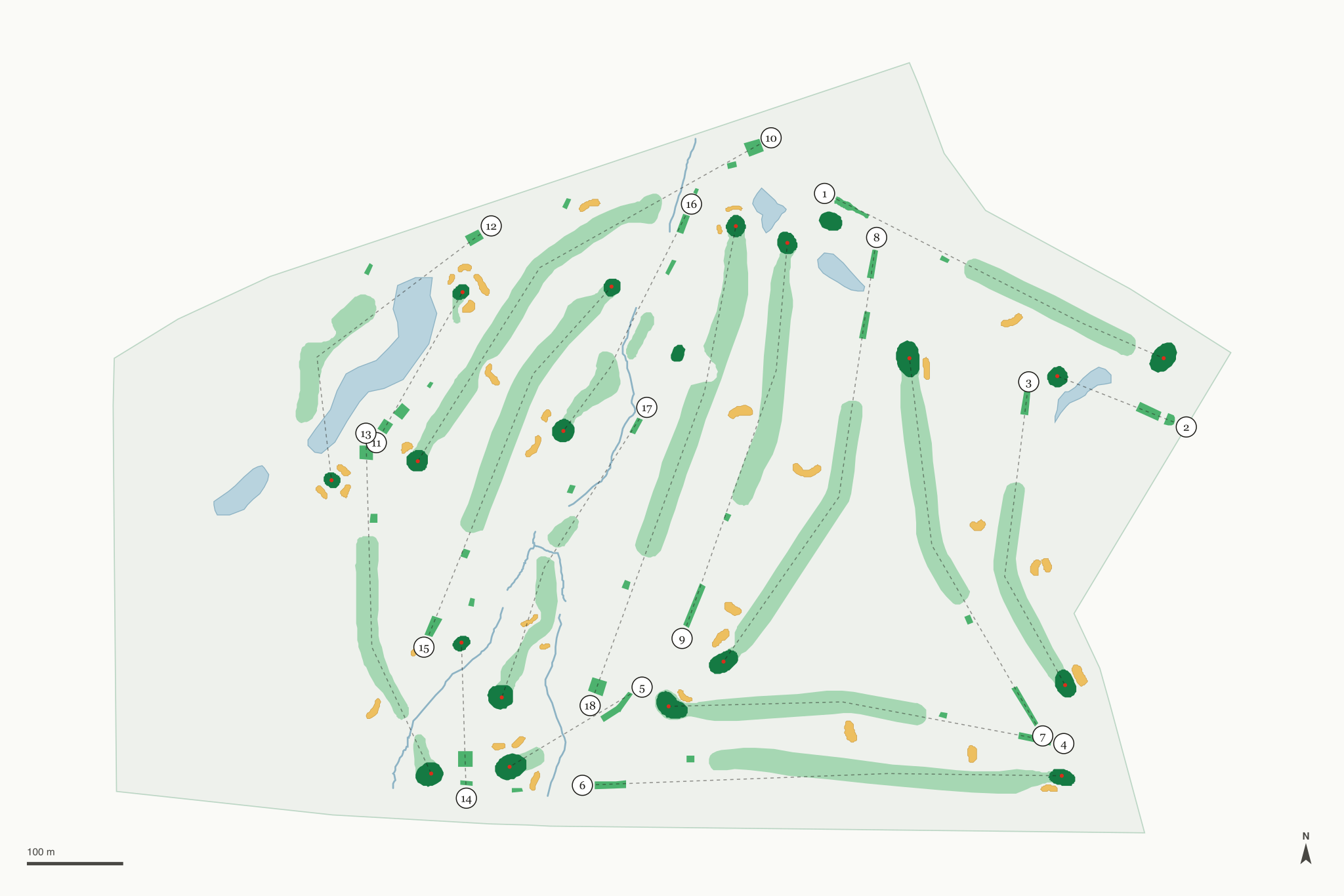 Map of Riverby Hills Golf Club