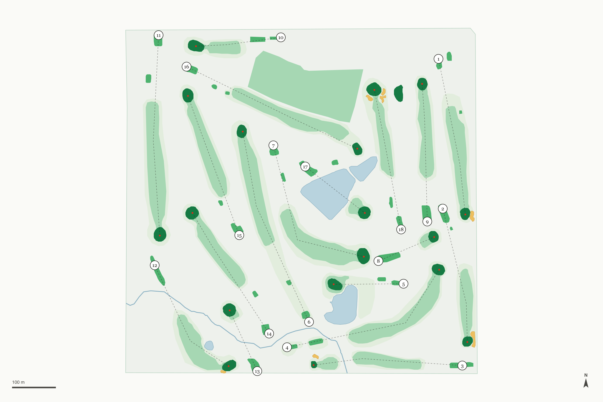 Map of Terrace Hills Golf Course