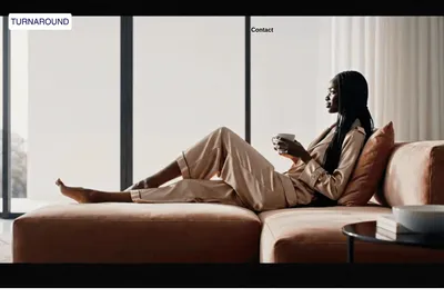 Screenshot of the Turnaround homepage