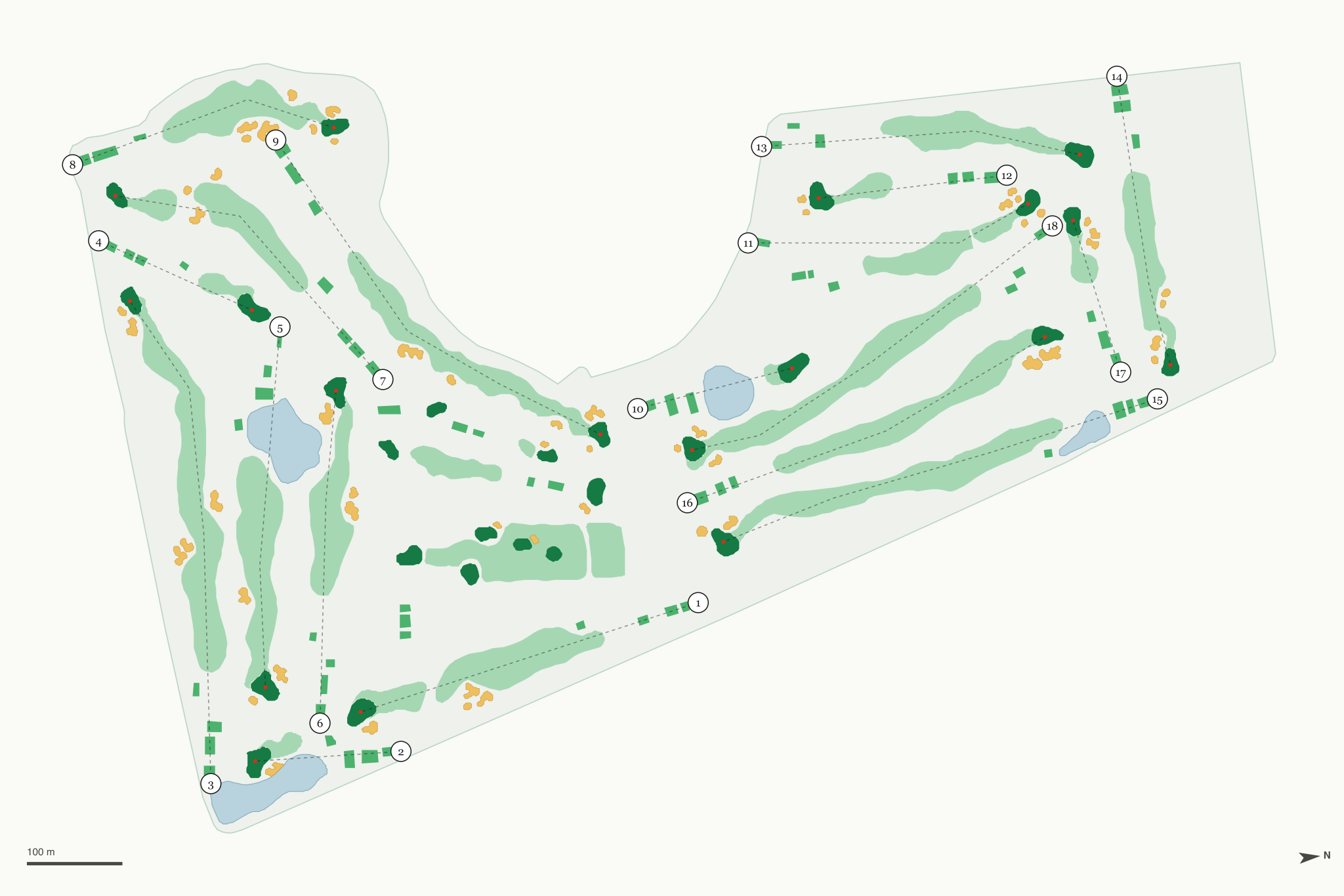 Map of Phillips Park Golf Course
