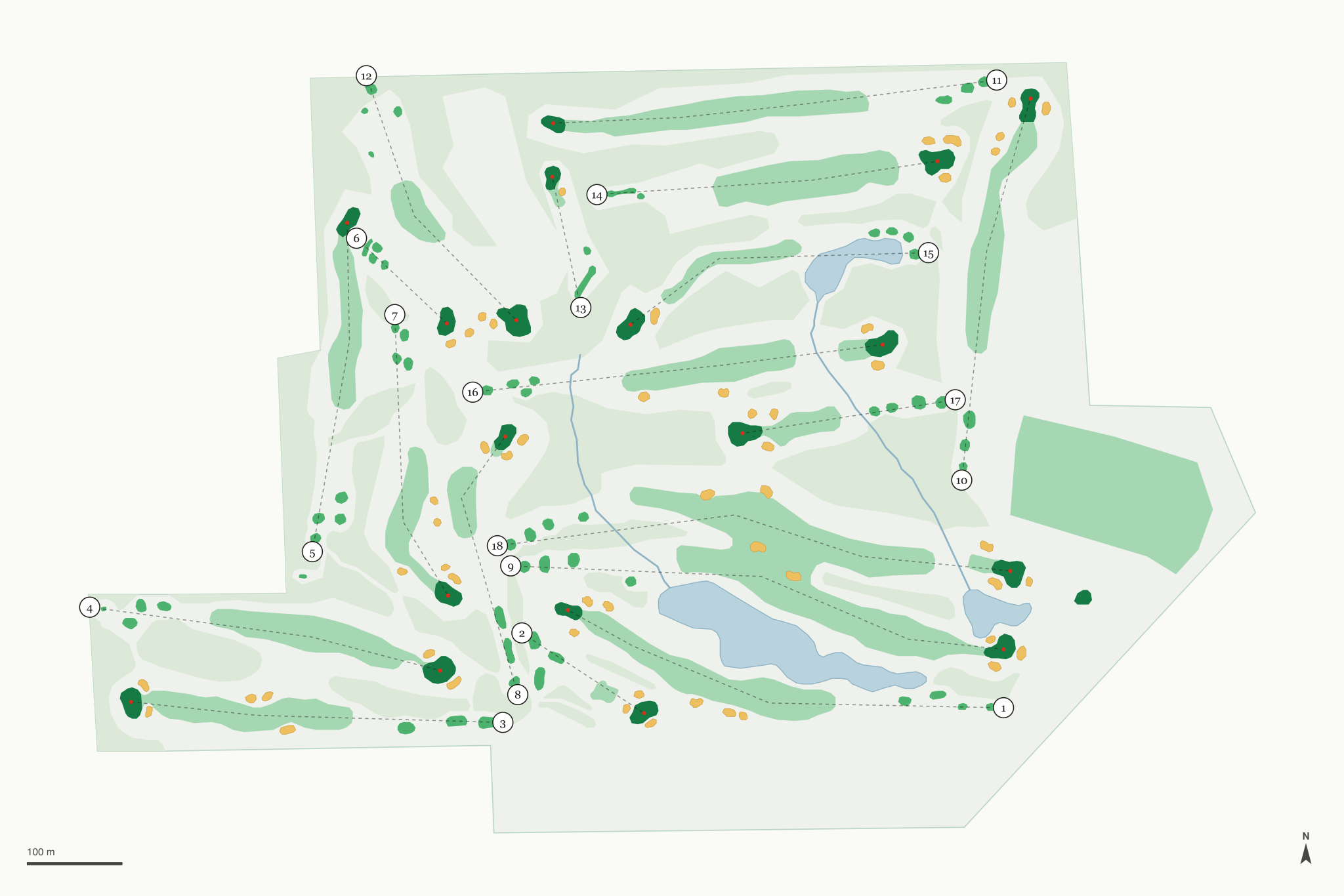 Map of Lake Forest Golf Club