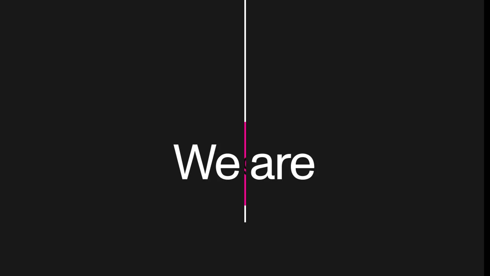 Screenshot of the Huge homepage
