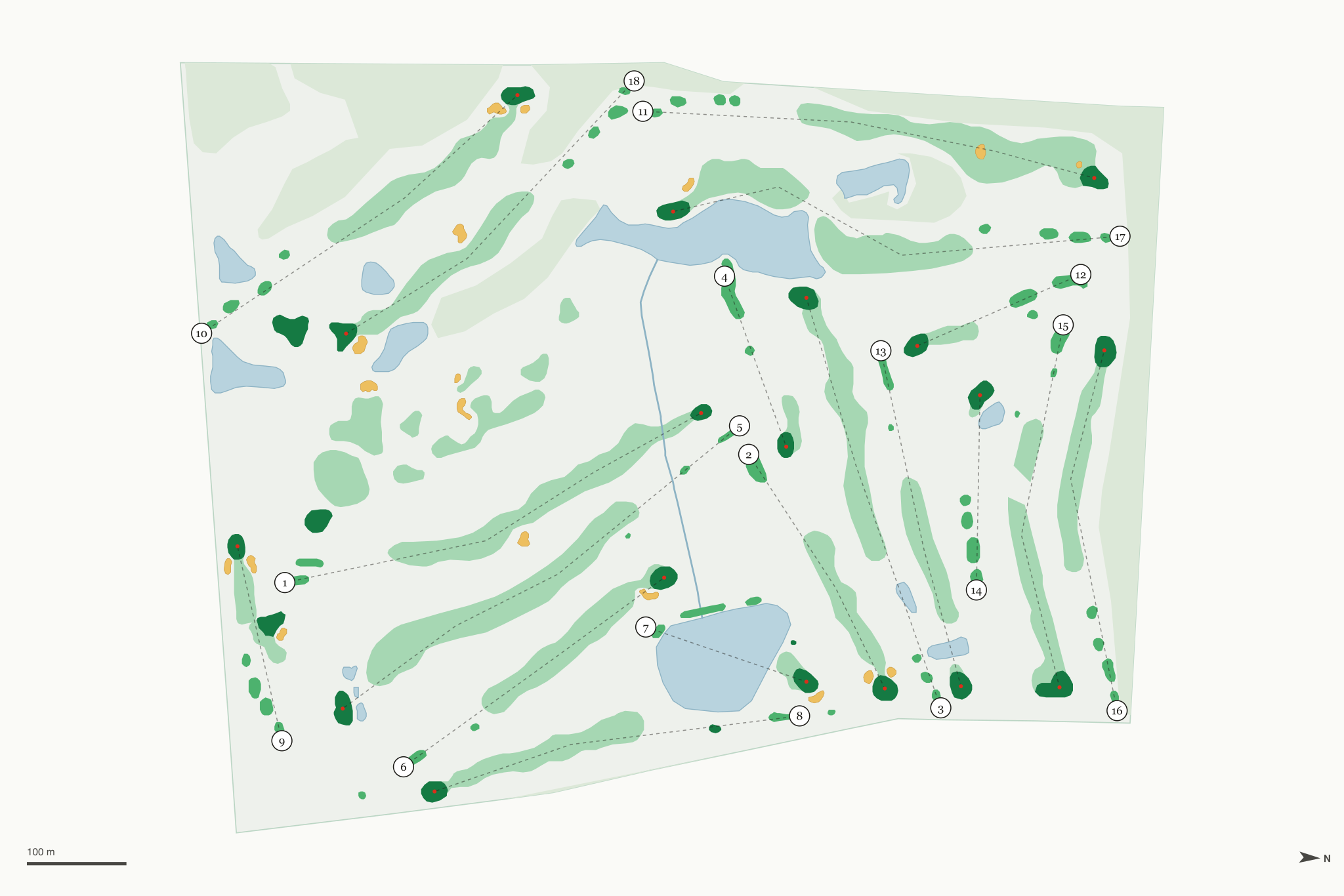 Map of Ellsworth Meadows Golf Club