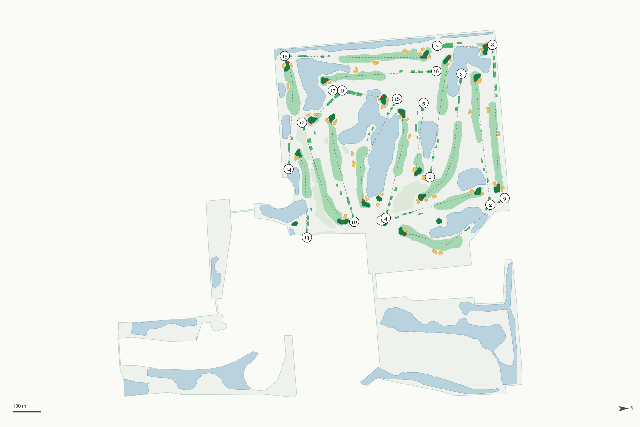 Map of Grande Oaks Golf Club