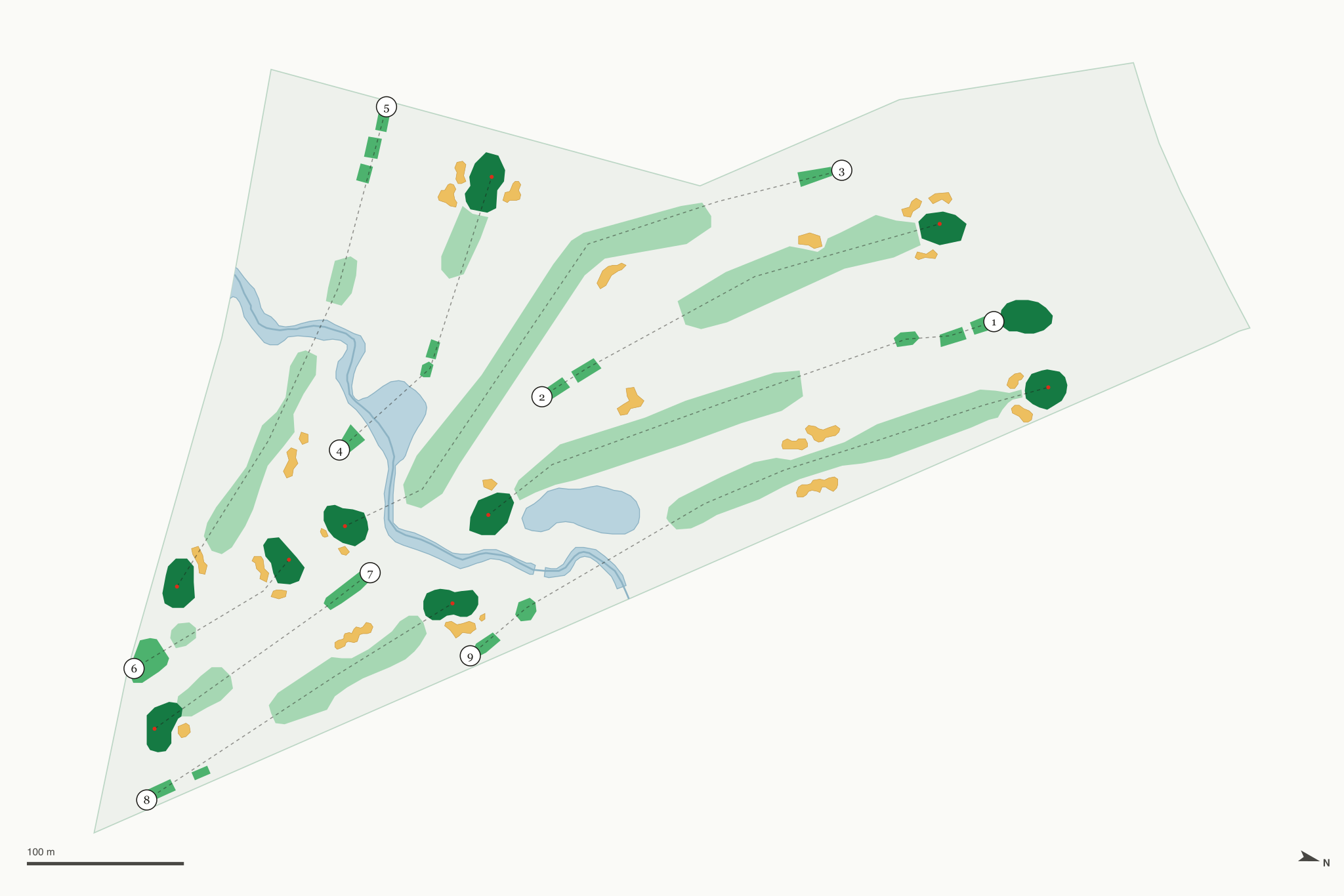 Map of Springdale Golf Course