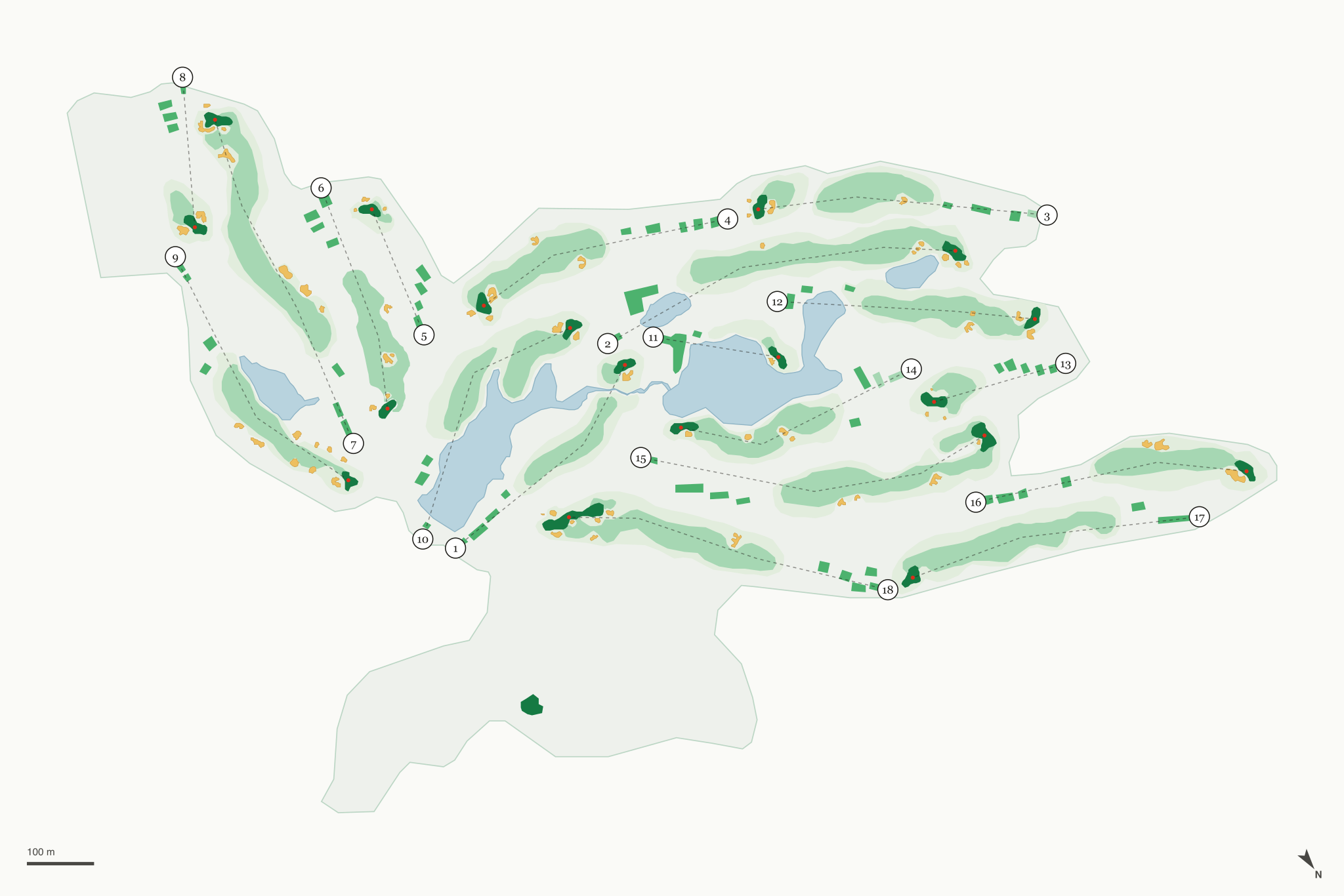 Map of Dalhousie Golf Club