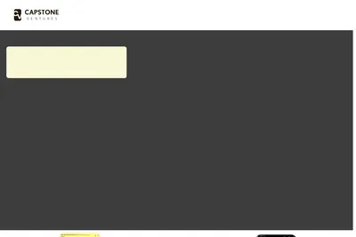Screenshot of the CAPSTONE VENTURES homepage