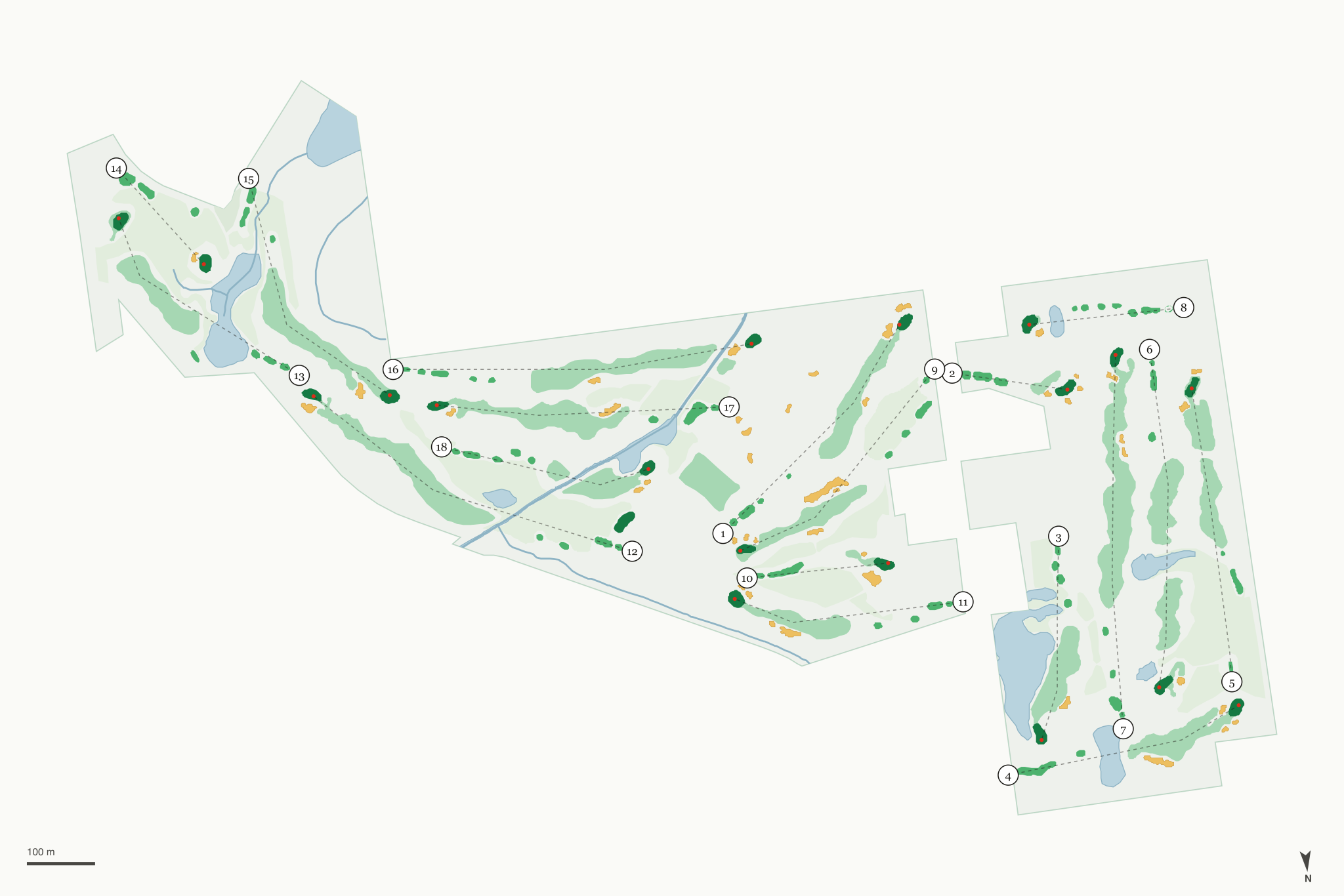 Map of Fieldstone Golf Club
