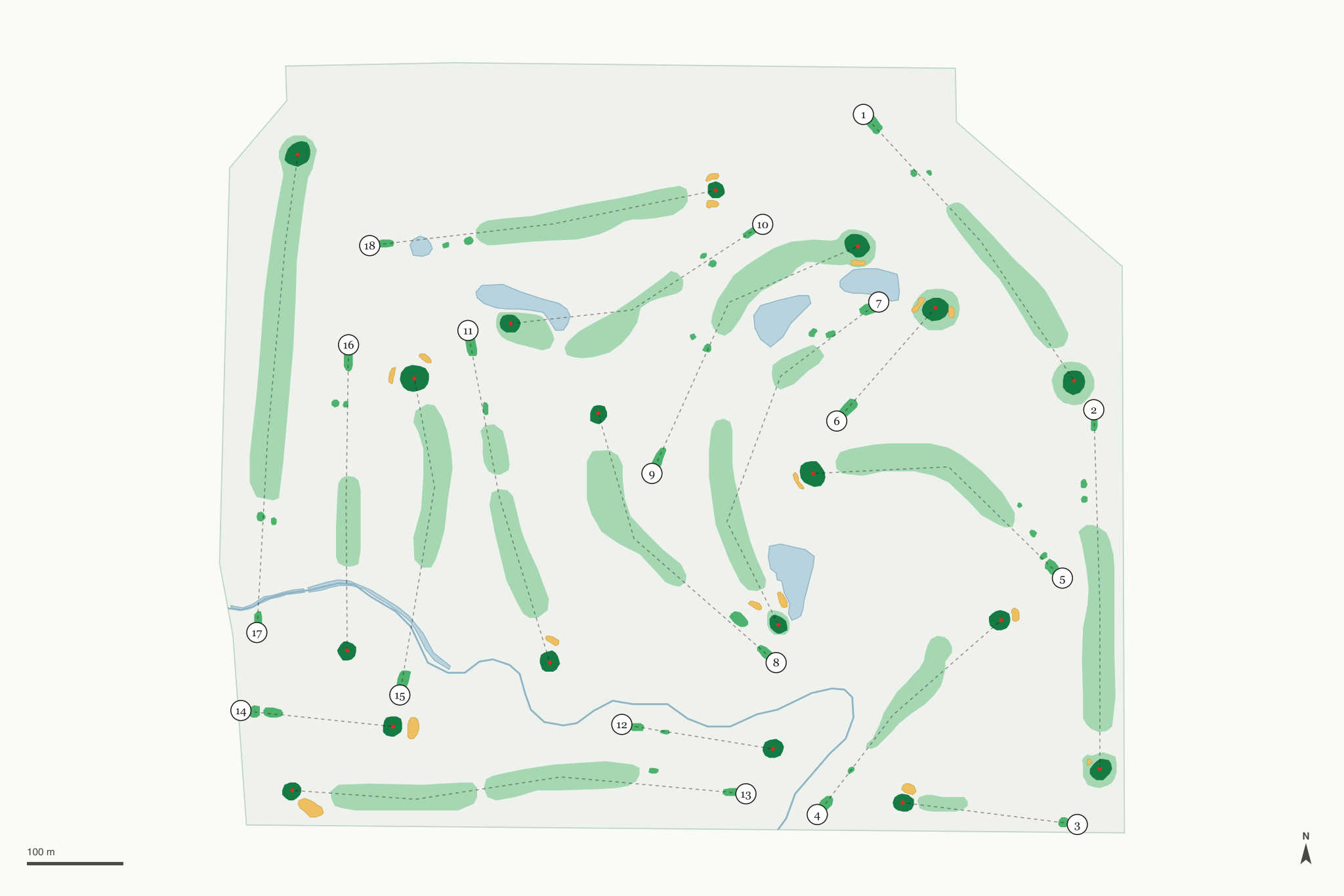 Map of Wolf Creek Golf Club