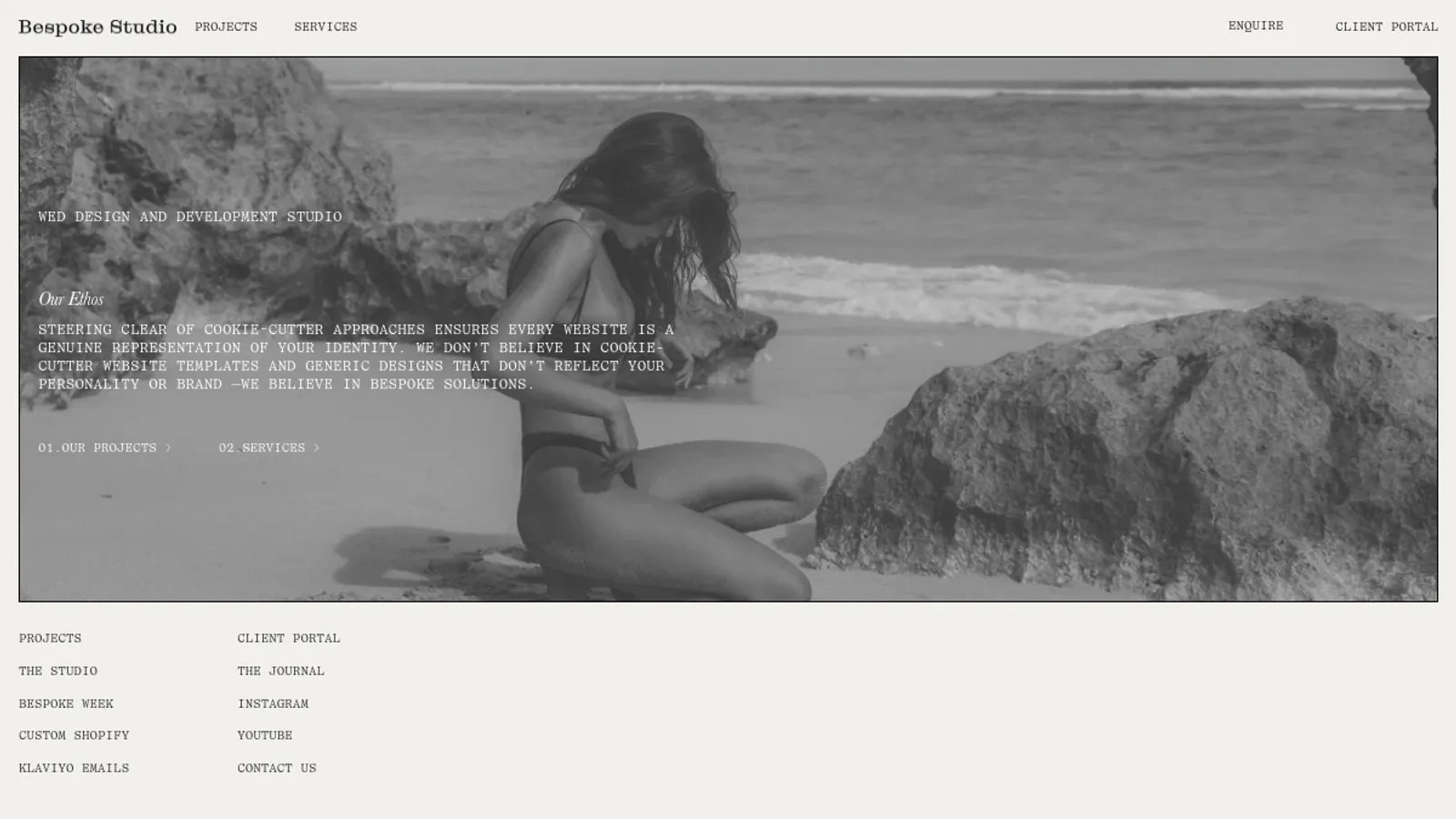 Screenshot of the The Luxurialist homepage
