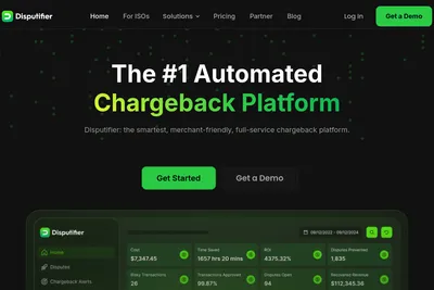 Screenshot of the Disputifier homepage