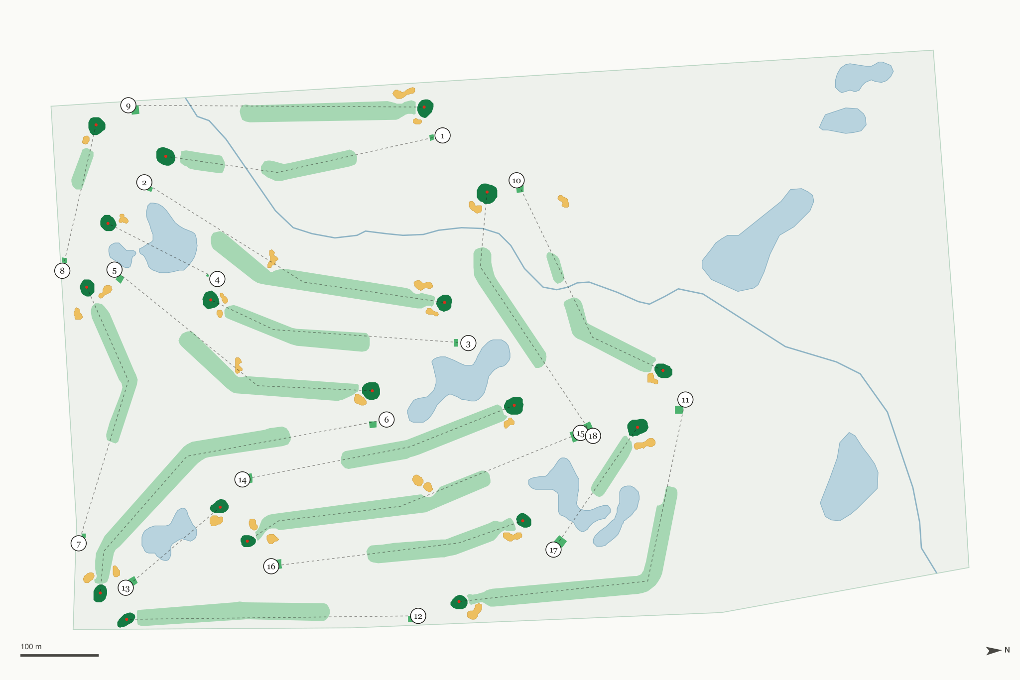 Map of Hickory Sticks Golf Club