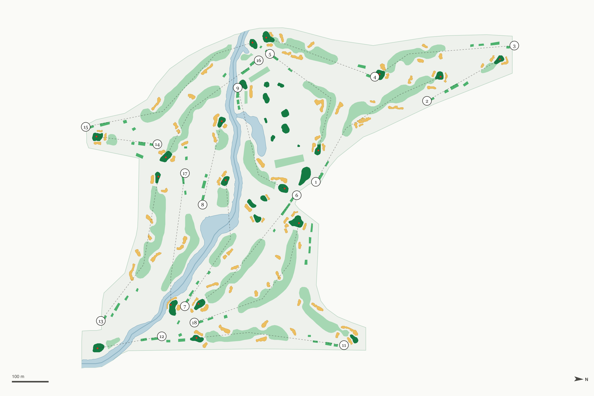 Map of Biltmore Golf Course Miami