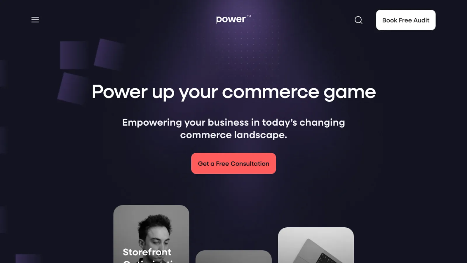 Screenshot of the Wolfpoint Agency homepage