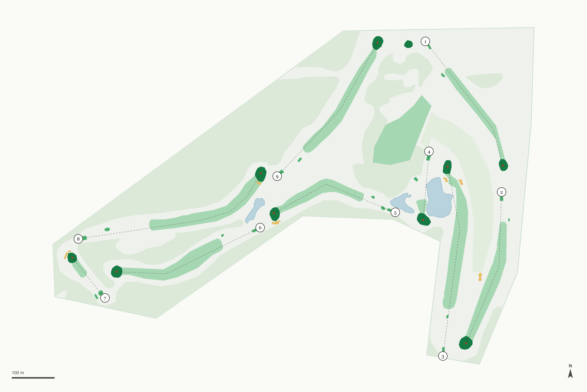 Map of Ely Golf Course