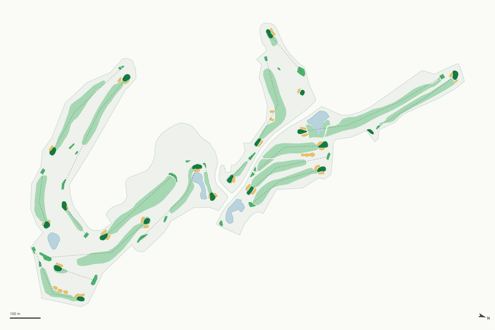 Map of La Cañada Flintridge Country Club