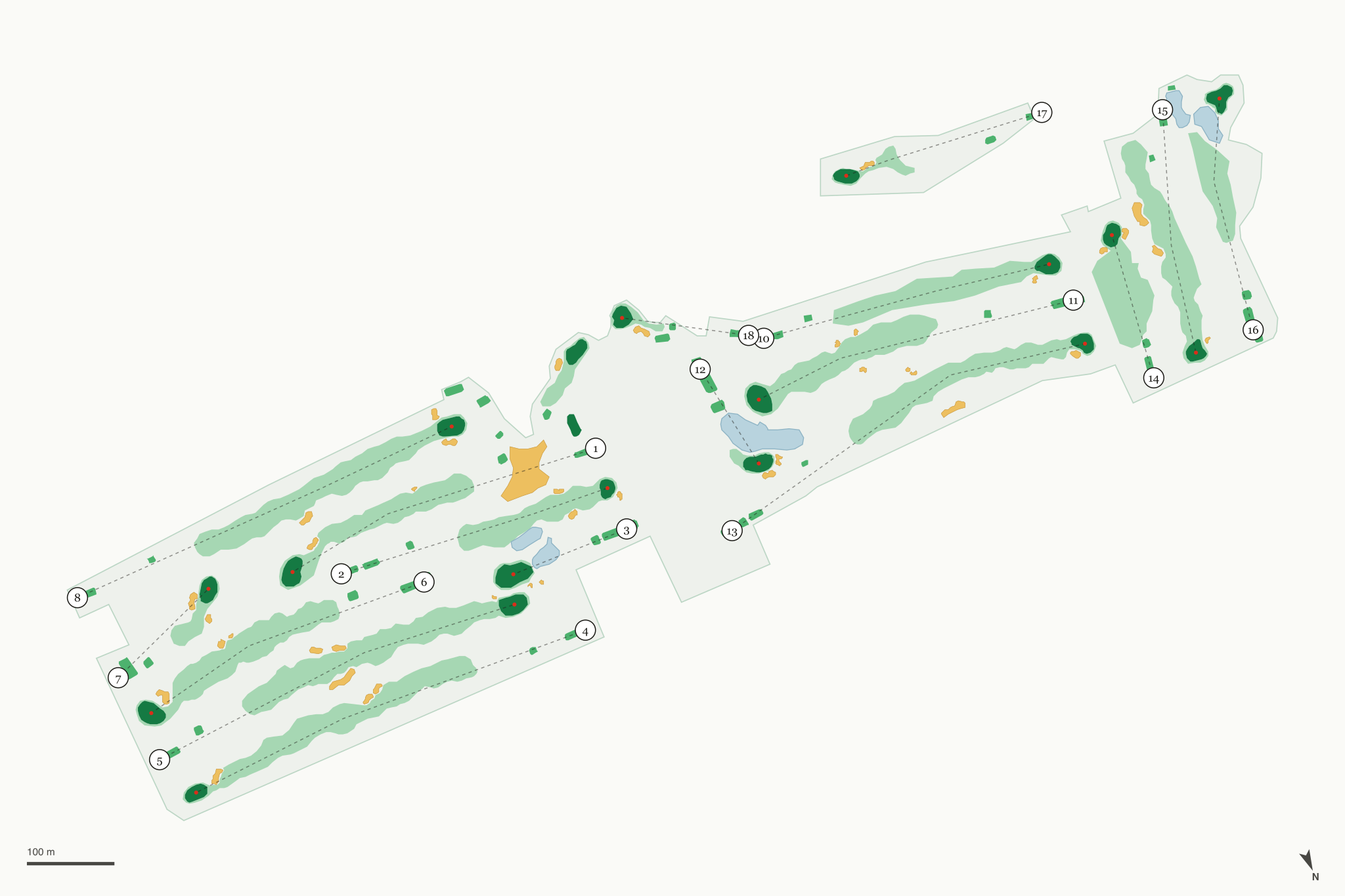 Map of Highlander Golf Course