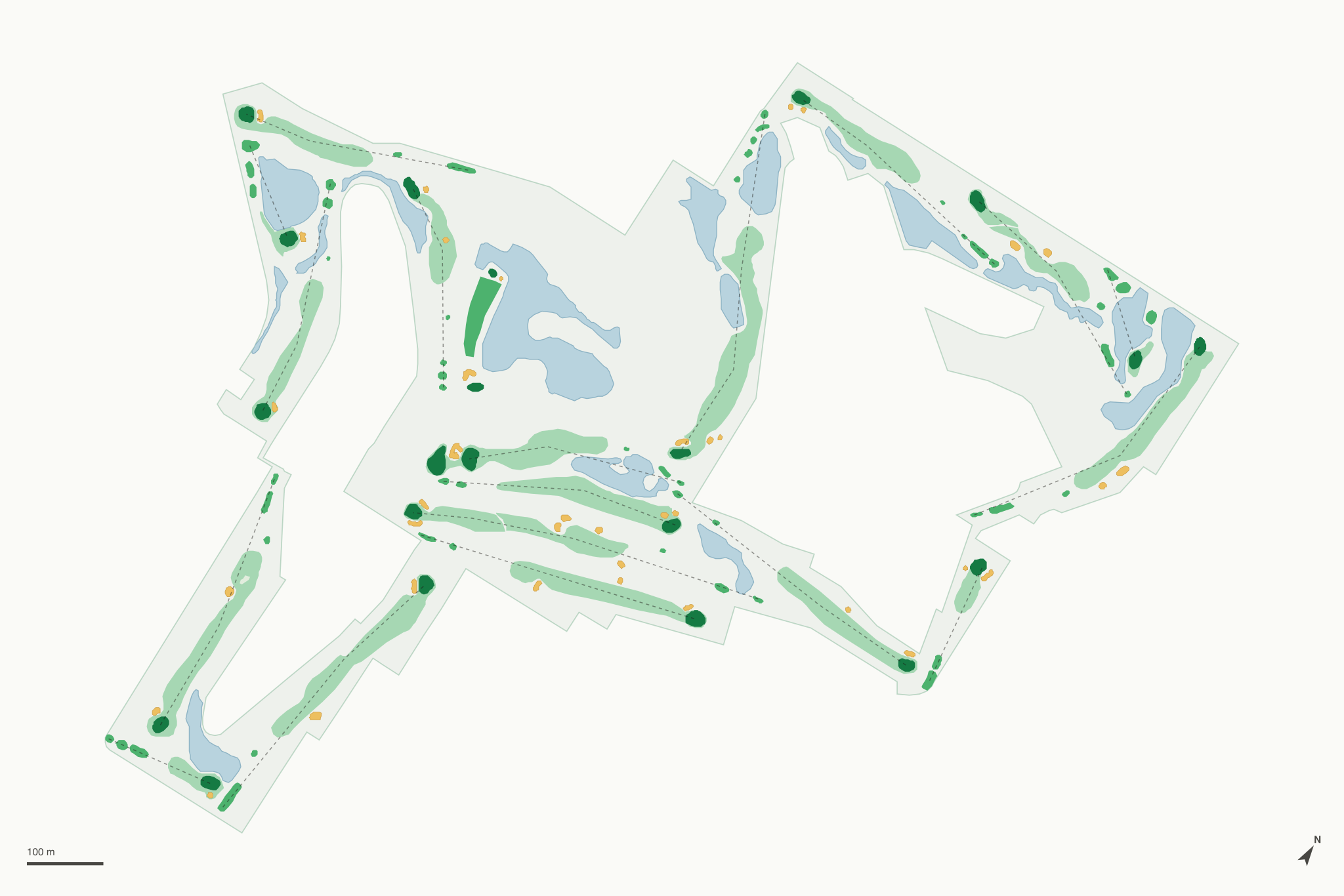 Map of Dubsdread Golf Course