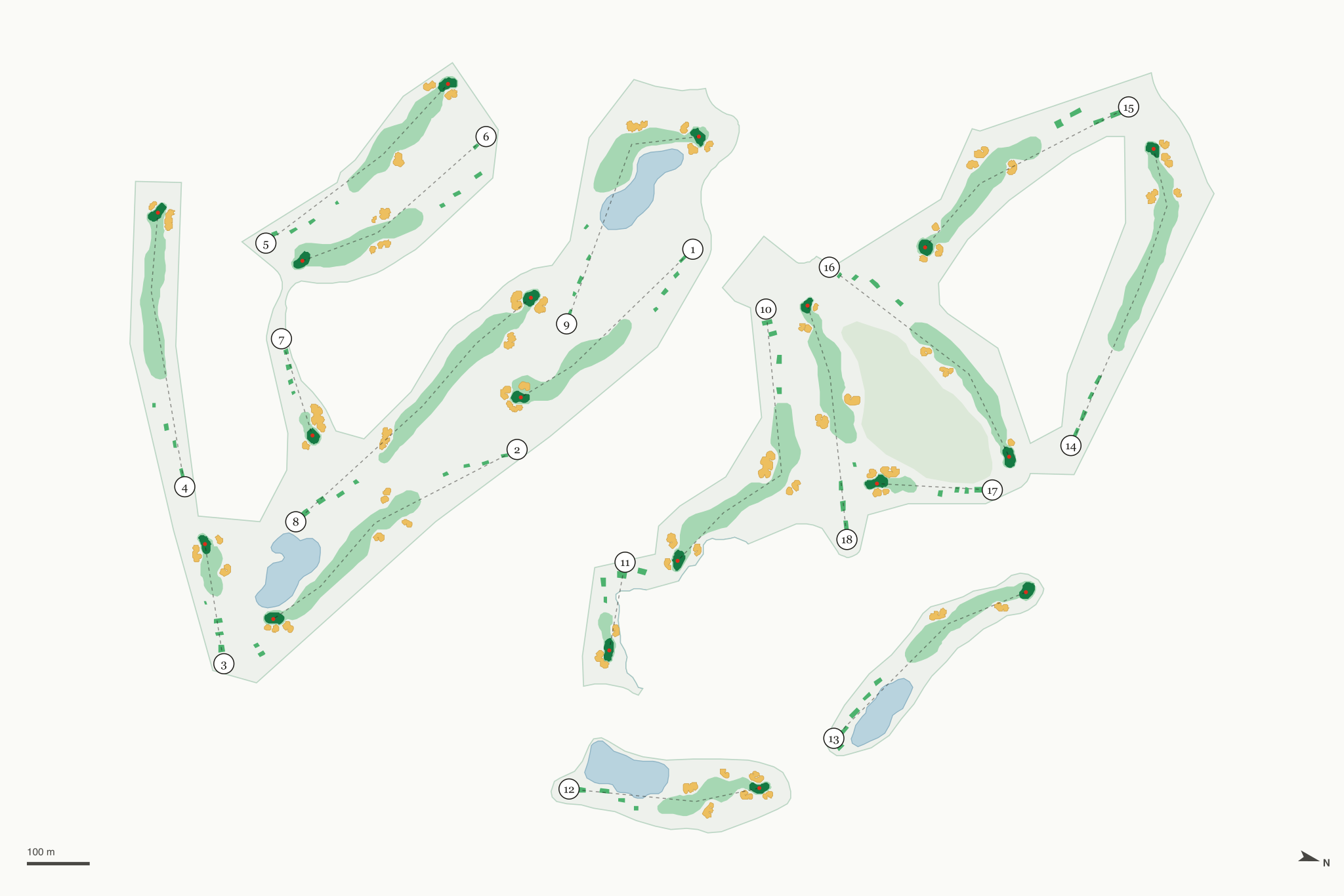Map of Rope Rider Golf Course