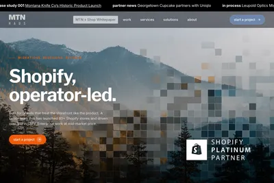 Screenshot of the MTN Haus Digital homepage