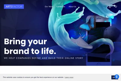 Screenshot of the ArteFactor | B2B Wholesale | Migration | Agentic Commerce for Legacy Platforms | Point of Sale | Custom Apps homepage