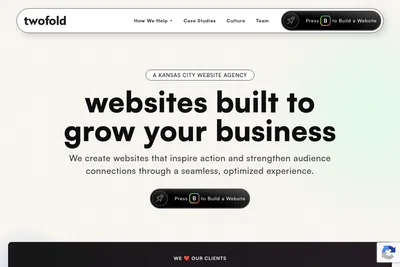 Screenshot of the Twofold Media LLC homepage