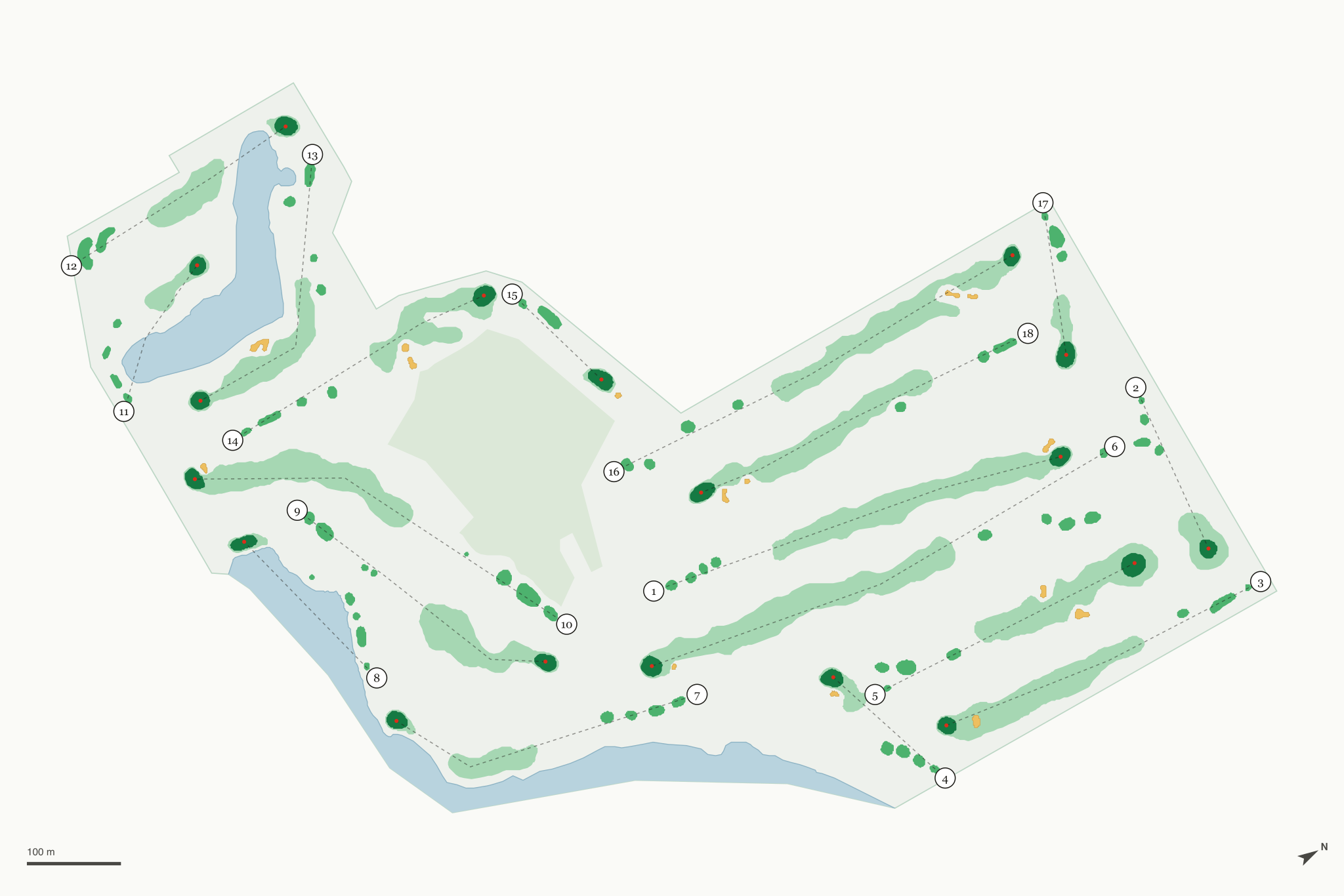 Map of Reserve Run Golf Course