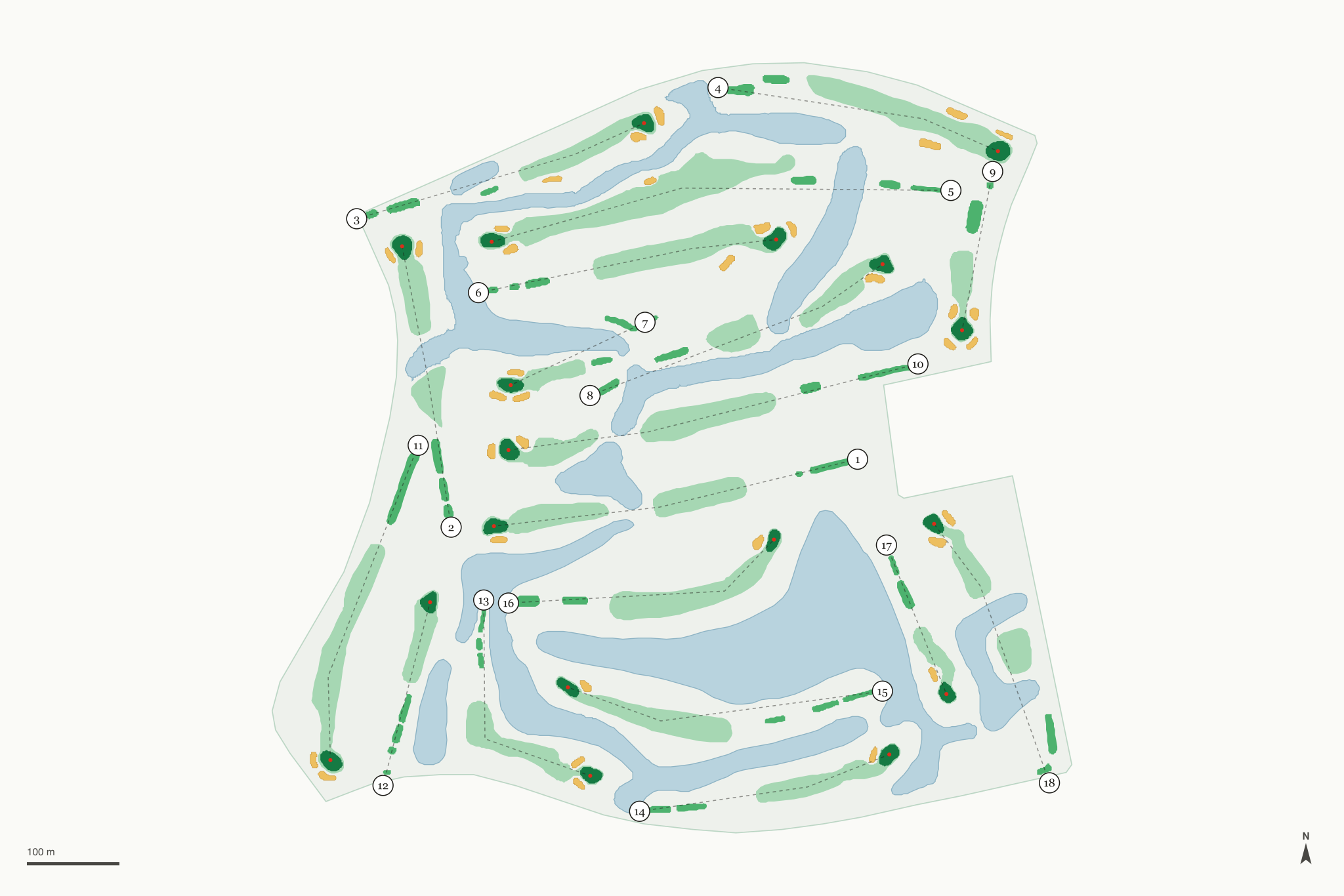 Map of Southwinds Golf Course