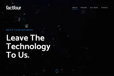 Screenshot of the factfour homepage