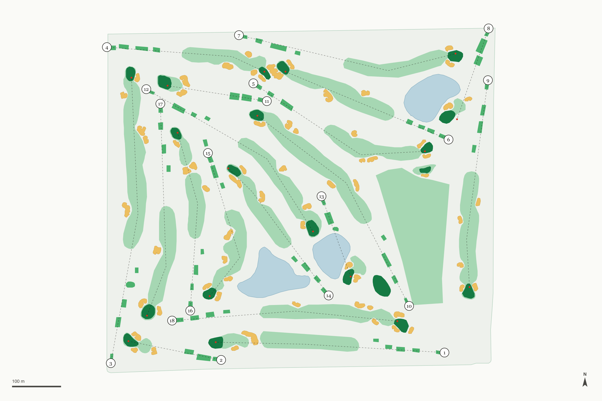 Map of Grand Canyon University Golf Course